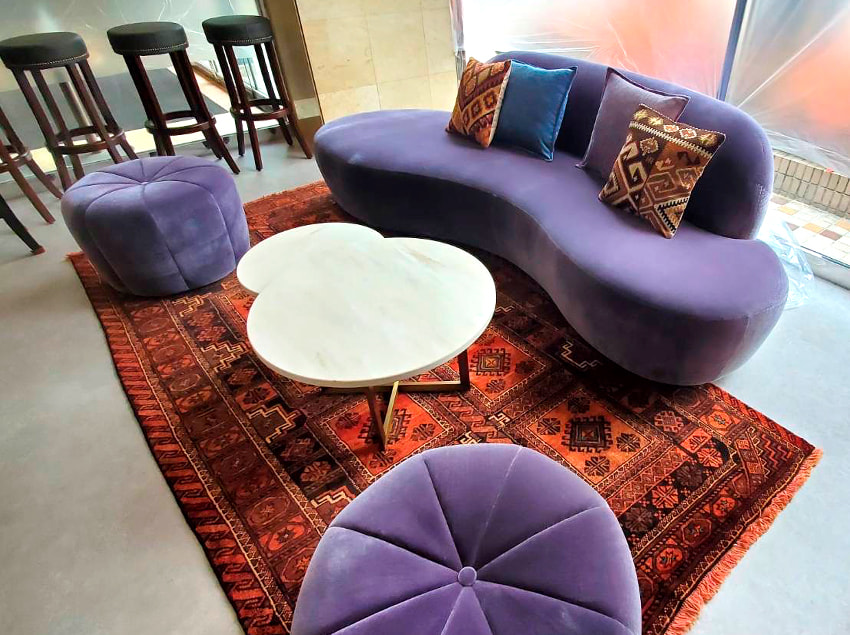 ホテル エントランス ソファ・スツール」（別注品） | 製作実績 | 株式